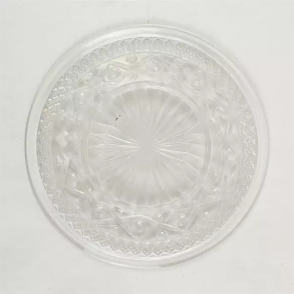 Imperial Glass Cape Cod Clear Salad Plate 6.75in Scalloped Diamond Point