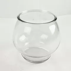 Anchor Hocking Round Glass Fish Bowl 6.75in Smooth Edge Decorative Vase