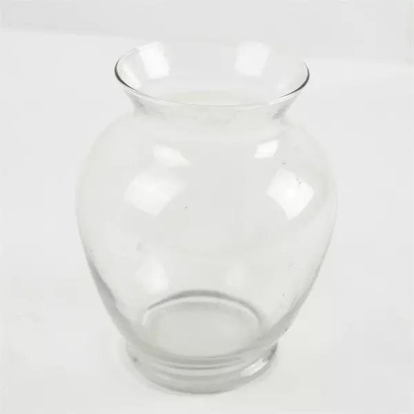 Clear Glass Vase  Ginger Jar Design Wedding