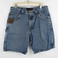 Wrangler Men's 36 Riggs DuraShield Blue Denim Work Shorts