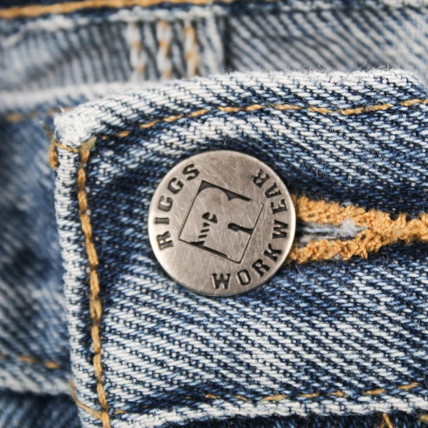 Wrangler Men's 36 Riggs DuraShield Blue Denim Work Shorts