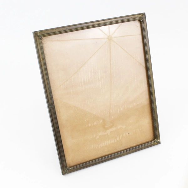  Lot of 2 Brass Metal Picture Photo Frames Glass & Original Cardboard 8” X 10”