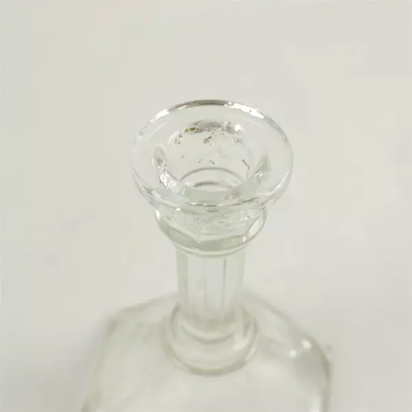Vintage Homco USA Clear Glass Candlestick Holder 6.5in