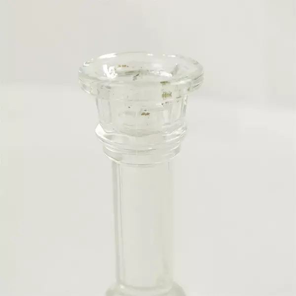 Vintage Homco USA Clear Glass Candlestick Holder 6.5in