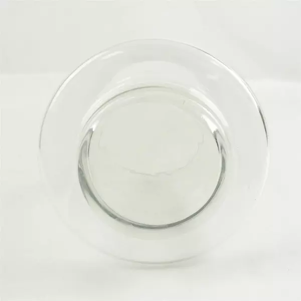 Large Clear Glass Hurricane Candle Holder Vase Centerpiece 7.75"