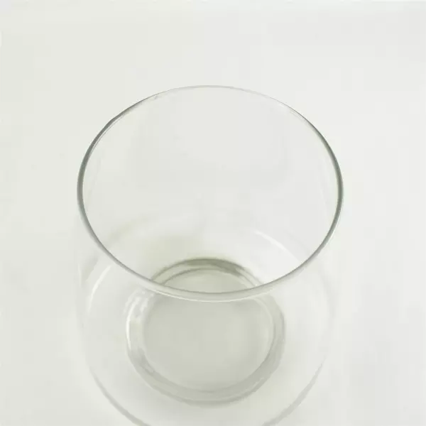 Large Clear Glass Hurricane Candle Holder Vase Centerpiece 7.75"