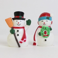 Pair of Snowmen Salt and Pepper Shakers