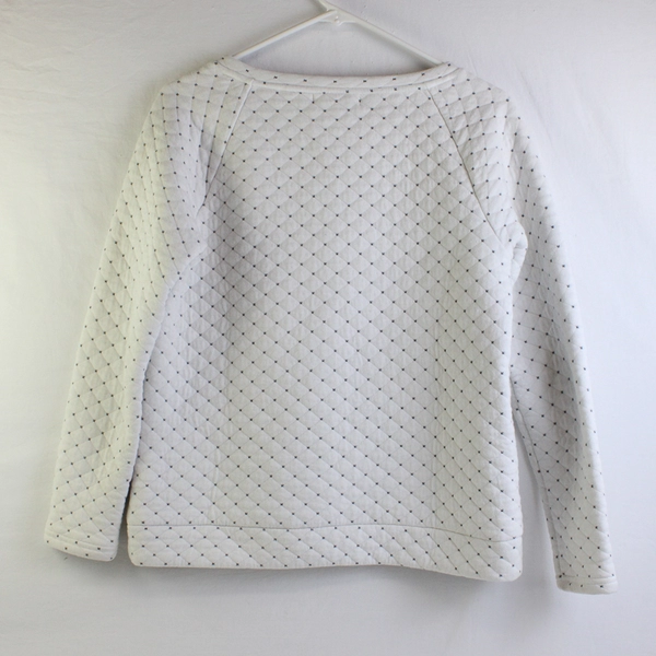 Liz Claiborne Women's S White/Black Weekend Pullover Sweater