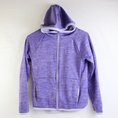C9 Champion Juniors L (10-12) Purple Heather Hooded Full Zip Fleece Jacket