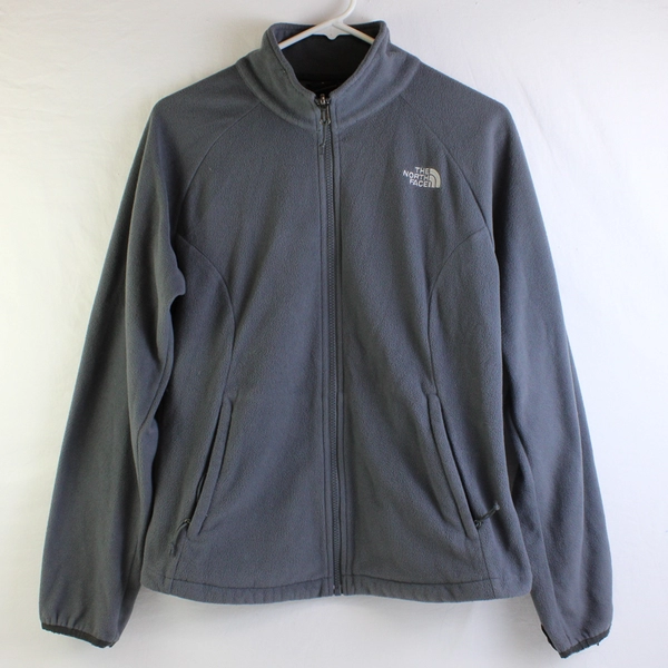 The North Face Women’s M Gray Lightweight Full Zip Fleece Collared Jacket