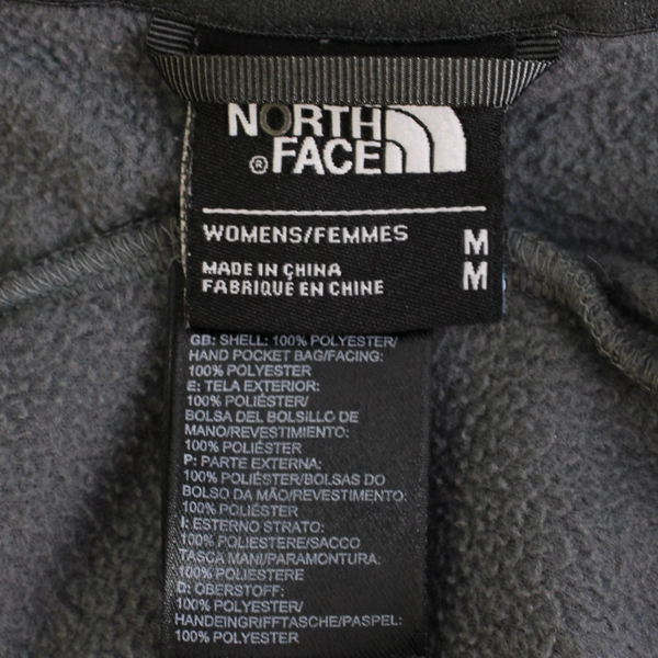 The North Face Women’s M Gray Lightweight Full Zip Fleece Collared Jacket