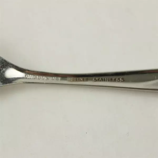 Lot of 6 Oneida Silver Roseanne Stainless Salad Forks 6.5"