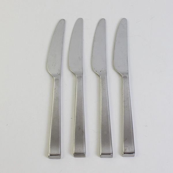 Lot of 4 Dansk Meridian Pattern 18/10 Stainless Dinner Knives 9.25" Good
