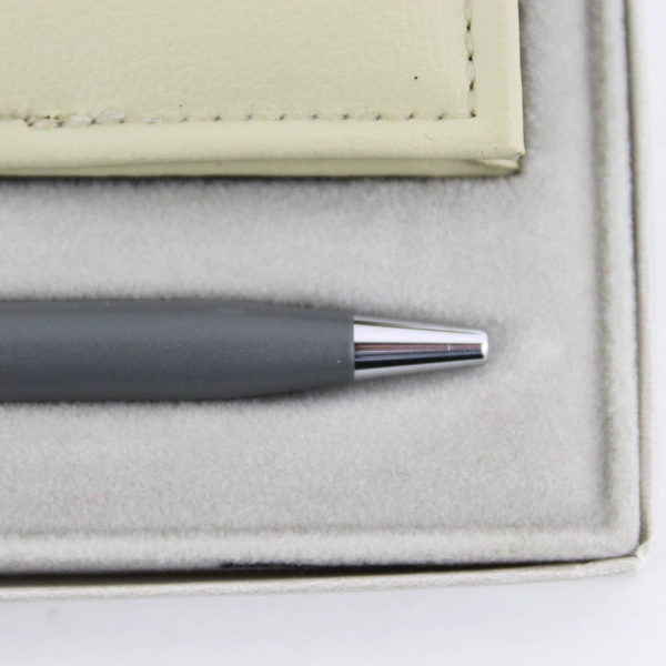 Vintage Cross Ladies Gray Matte Twist Ball Pen 2142 with Pouch Original Box