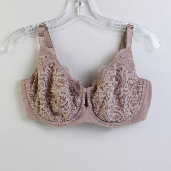 Soma Dusty Rose Unlined Underwired Lacy Bra Women's Size 36DD