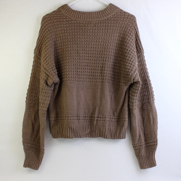 Universal Thread Taupe Crew Neck Knit Sweater Women's Size Large