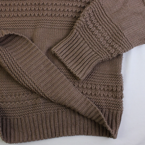 Universal Thread Taupe Crew Neck Knit Sweater Women's Size Large