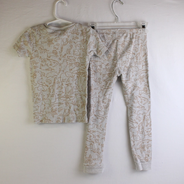 Carter's Safari Animal Print 2 Piece Pajama Set Boys' Size 5T