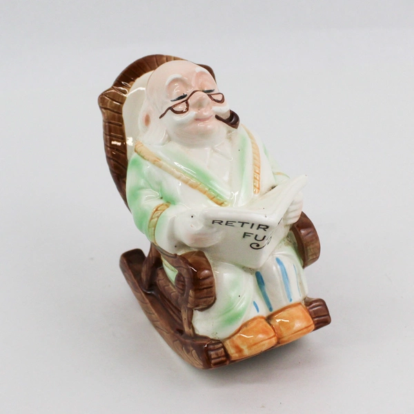 VTG Norcrest Rocking Older Man Retirement Fund Ceramic Bank Korea