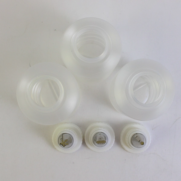 The Pampered Chef Decorator Bottle Set (3 Bottles, 1 Cleaning Brush)