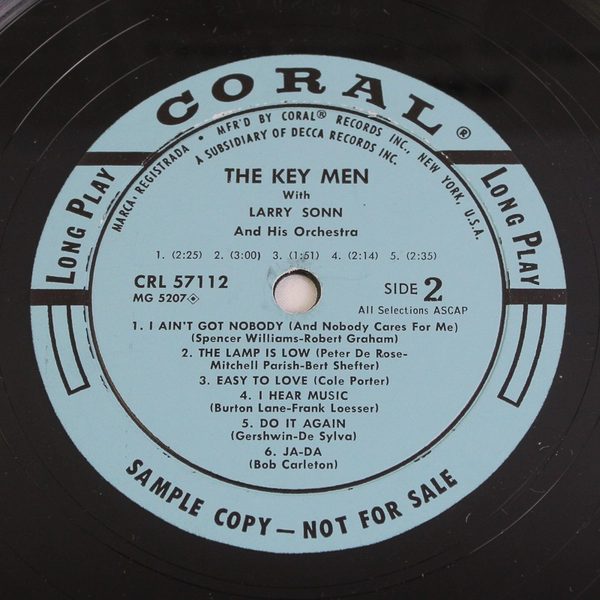 The Vocal Sounds of The Key Men Vinyl