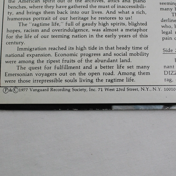 Max Morath Living a Ragtime Life 12" LP