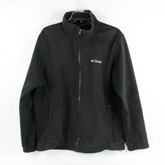 Columbia Black Stand Collar Zip-Up Jacket Men's Size Large
