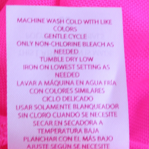 No Boundaries Bright Pink Mesh Top Girls Medium 7-9