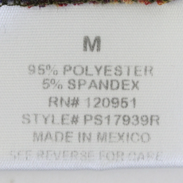 Pink Rose Multicolor Ikat Pattern Mini Dress Women's Medium