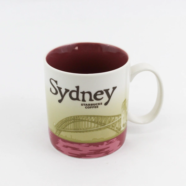 Starbucks Sydney Australia Global Icon City Ceramic Coffee Mug 16 Fl Oz 4" Tall