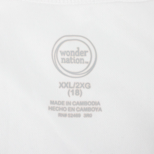 Wonder Nation Red and White Short-Sleeved Dress Girls' Size XXL 18