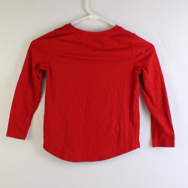 Cat & Jack Reversible Sequin Christmas Tree Long-Sleeve Shirt Girls' Small 6/7