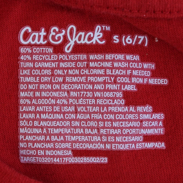 Cat & Jack Reversible Sequin Christmas Tree Long-Sleeve Shirt Girls' Small 6/7