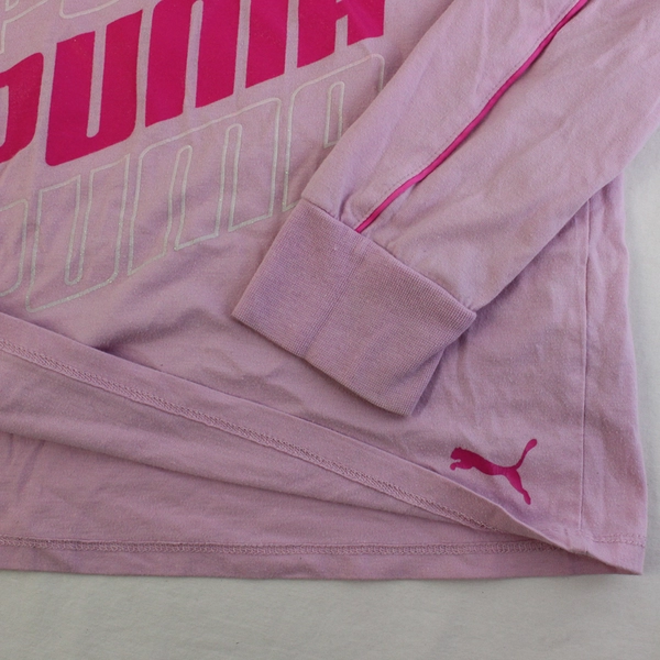 Puma Pink Graphic Hoodie Girls' Size Medium 8-10