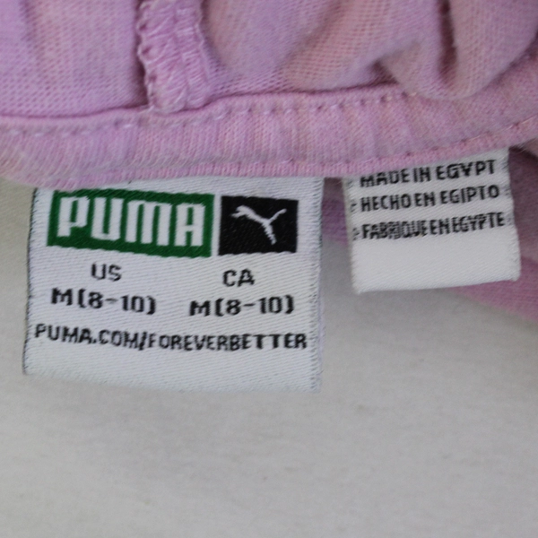 Puma Pink Graphic Hoodie Girls' Size Medium 8-10