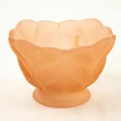 Vintage Pink Frosted Glass Light Shade 5" x 3.5" 