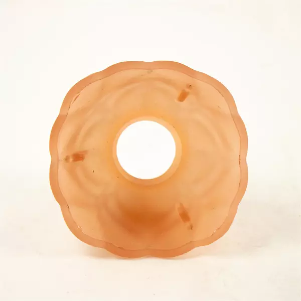 Vintage Pink Frosted Glass Light Shade 5" x 3.5" 