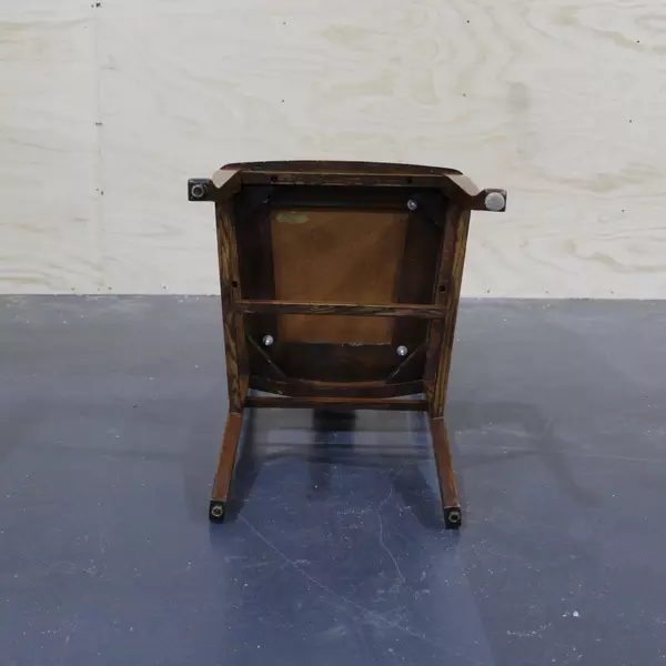 Hopkin's Furniture Upholstered T-Back Chair Antique