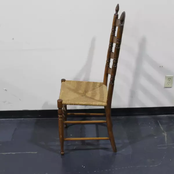 Vintage Rush Seat Ladderback Chair 