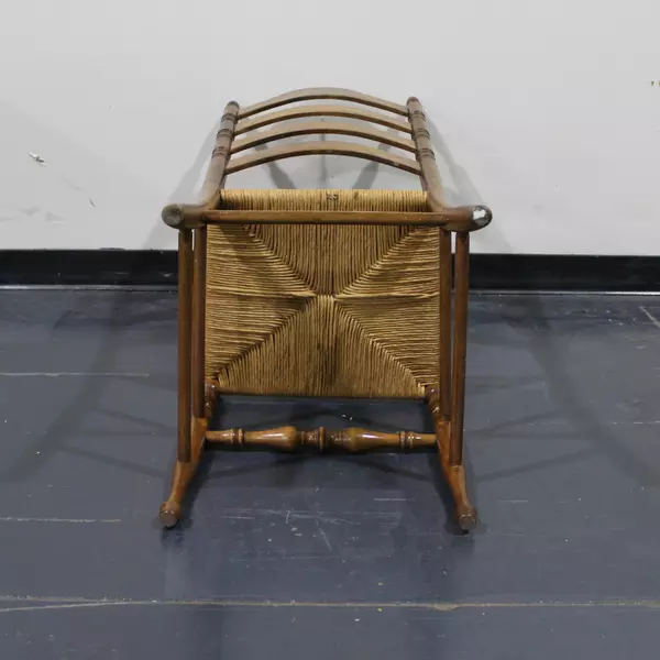 Vintage Rush Seat Ladderback Chair 