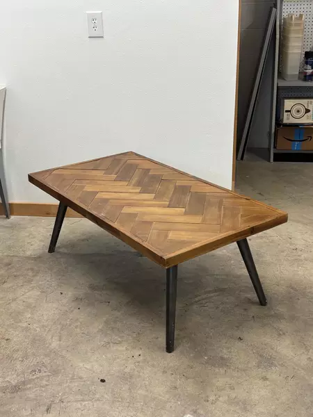 Ashley Furniture Vantori Rectangular Cocktail Table Parquet Tabletop