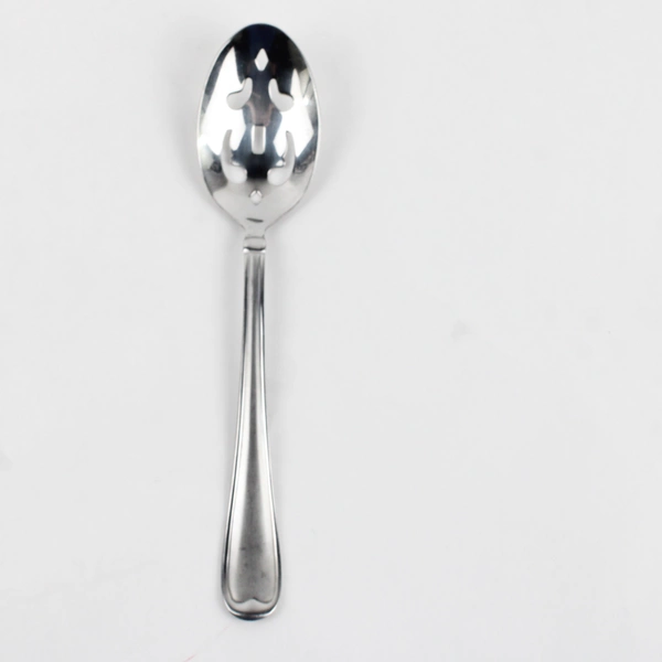 Cambridge Silver Allure Sand Pierced Serving Spoon 8.5 Inches Good