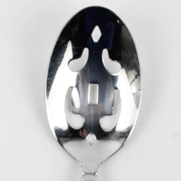 Cambridge Silver Allure Sand Pierced Serving Spoon 8.5 Inches Good