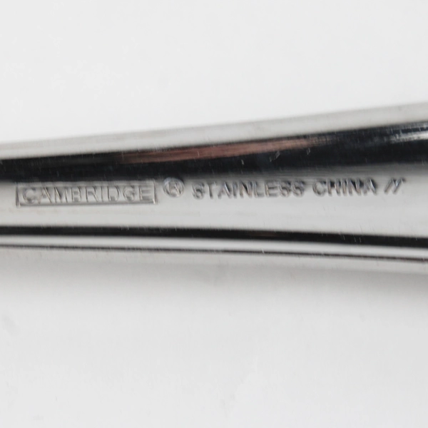 Cambridge Silver Allure Sand Pierced Serving Spoon 8.5 Inches Good