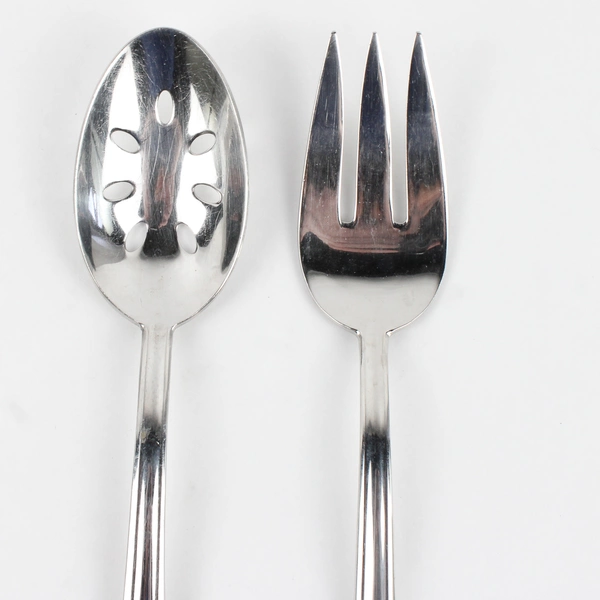 Lot Of 4 Dansk Orion Pattern Serving Utensils 3 Serving Forks 1 Pierced Spoon