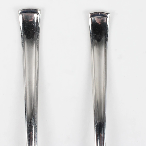 Lot Of 4 Dansk Orion Pattern Serving Utensils 3 Serving Forks 1 Pierced Spoon