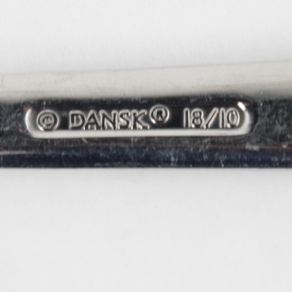 Lot Of 4 Dansk Orion Pattern Serving Utensils 3 Serving Forks 1 Pierced Spoon