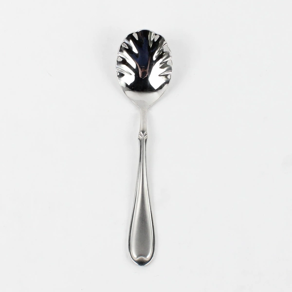 A Wallace Silver Summerset Frost Sugar Shell Spoon 18/10 SS 6" Indonesia