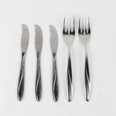 Lot Of 5 International Silver Christiania Pat SS 2 Salad Forks 3 Butter Knives