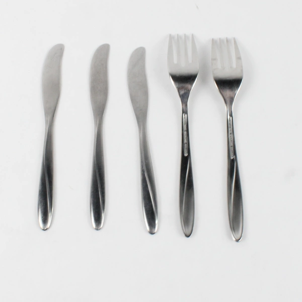 Lot Of 5 International Silver Christiania Pat SS 2 Salad Forks 3 Butter Knives